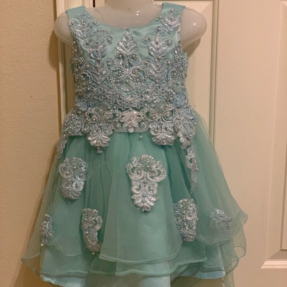 ifashion Other - Toddler girl fancy net dress size 2T turquoise